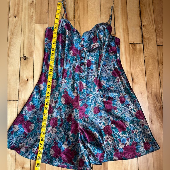 Vintage 90’s Splendida per La Senza silky slip romper. Gorgeous floral lingerie. - Picture 7 of 10